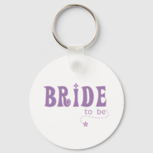 Porte-clés Mariée violette à être
