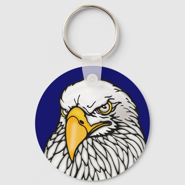 Porte-clés marine américaine d'aigle à tête blanche (Recto)