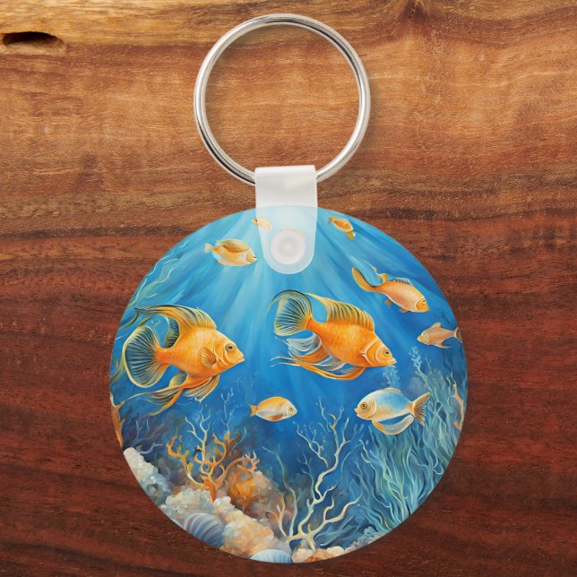 Porte-clés Marine Life with Exotic Fish (Recto)