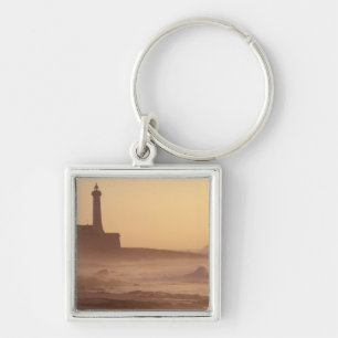 Porte-clés Maroc, Rabat, Phare au coucher du soleil avec