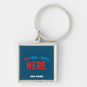 PORTE-CLÉS MARQUE MODERNE MODERNE PERSONNALISÉE MODERNE BLEUE