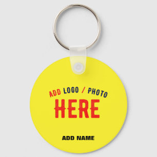 PORTE-CLÉS MARQUE VÉRIFIÉE JAUNE CLAIR ET MODERNE