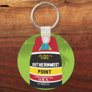 Porte-clés Marqueur Key West Florida Southernmost Point Mile 