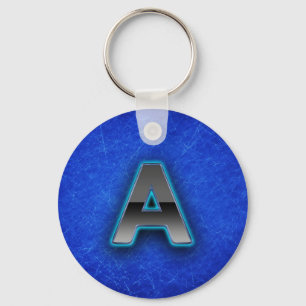 Porte-clés Marquez avec des lettres A - édition bleue au né