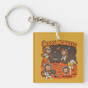 Porte-clés Mars Monkeys drôle animal