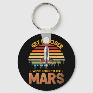 Porte-clés Mars S'Enfuient Loser Aller À Mars Retro Vintage