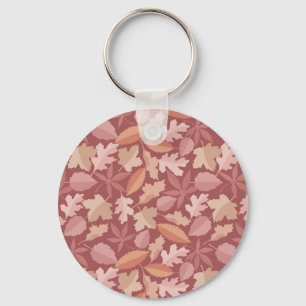 Porte-clés Marsala motif feuille