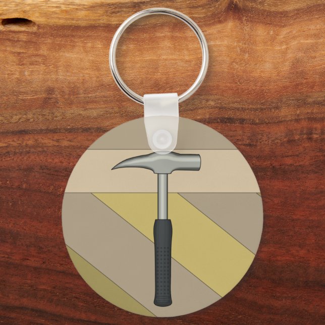 Porte-clés Marteau de rock du géologue (Recto)