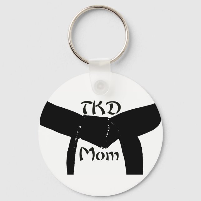 Porte-clés Martial Arts TKD Black Belt Maman Porte - clé (Recto)