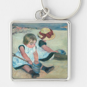 Porte-clés Mary Cassatt - Enfants jouant sur la plage