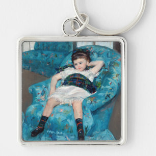 Porte-clés Mary Cassatt - Petite fille dans un fauteuil bleu