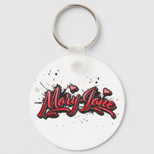Porte-clés Mary-Jane Red Heart