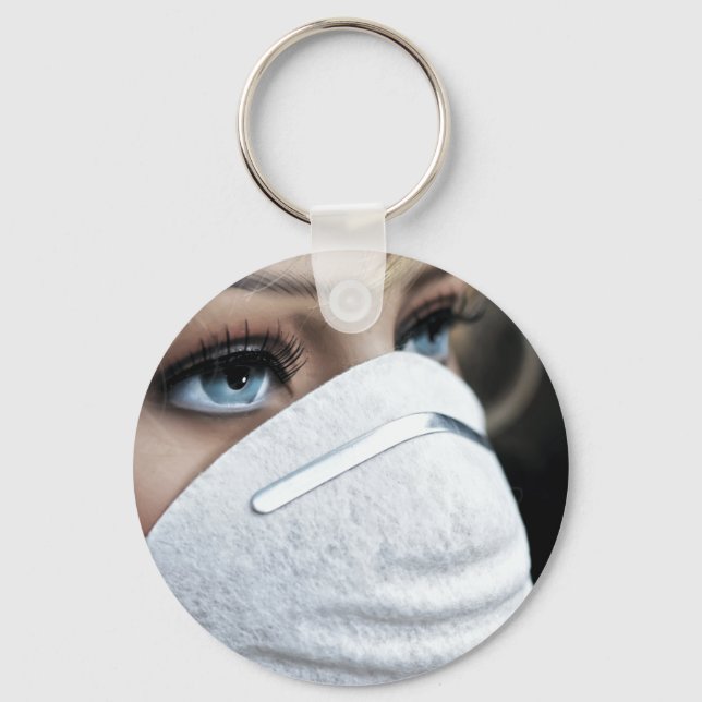 Porte-clés Masque de protection contre le virus Corona (Recto)