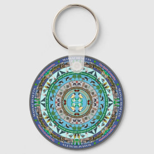 Porte-clés Massachusetts Porte - clé de Mandala