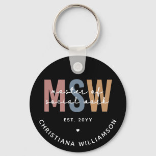 Porte-clés Master en travail social en MSW