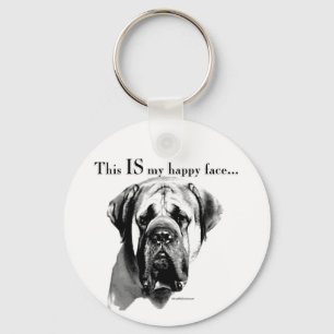 Porte-clés Mastiff Joyeux visage