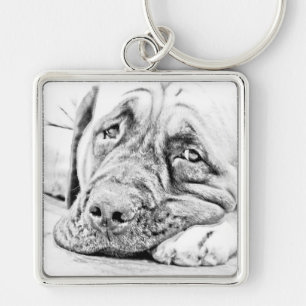 Porte-clés Mastiff paresseux