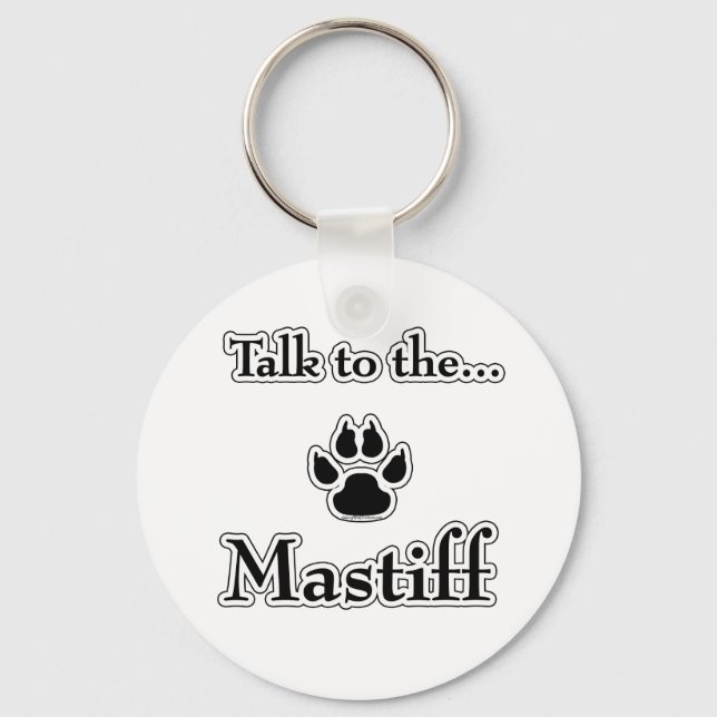 Porte-clés Mastiff Talk Porte - clé noir (Recto)