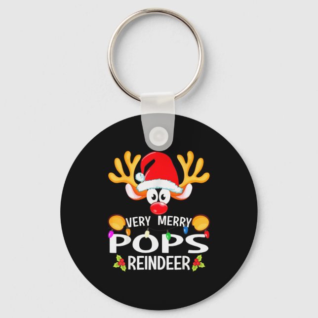 Porte-clés Matching Christmas Very Merry Ps Reindeer  (Recto)