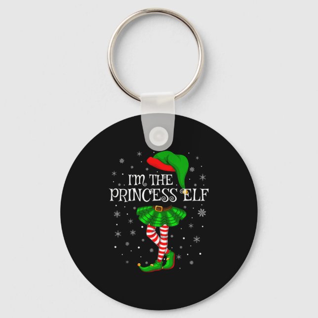 Porte-clés Matching Family Group I'm The Princess Elf Christm (Recto)