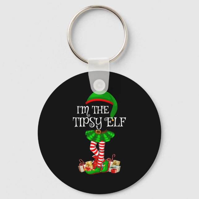 Porte-clés Matching Family Group I'm The Tipsy Elf Christmas  (Recto)