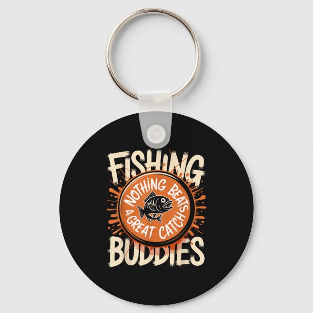 Porte-clés Matching Fishing Buddies Team Fisherman Friends Ch (Recto)