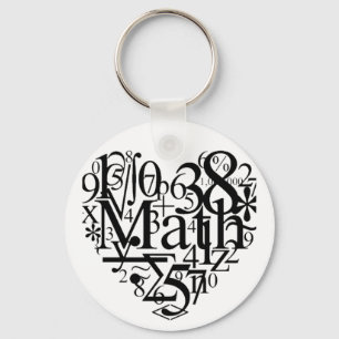 Porte-clés Math Heart