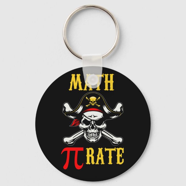Porte-clés Math Math Math Pi Taux Pirate (Recto)