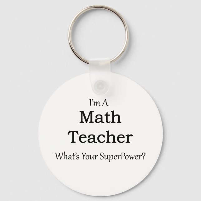 Porte-clés Math Teacher (Recto)