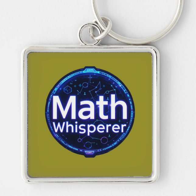 Porte-clés Math Teacher Math Whisperer (Devant)