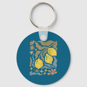 Porte-clés Matisse Boho Citron Limoncello Amalfi Œuvre d'art