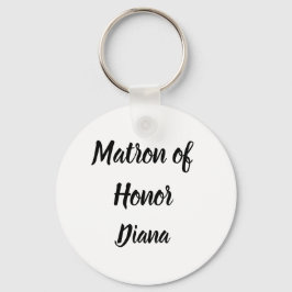 Porte-clés Matron d'honneur Cadeaux Nom personnalisé Cadeaux 