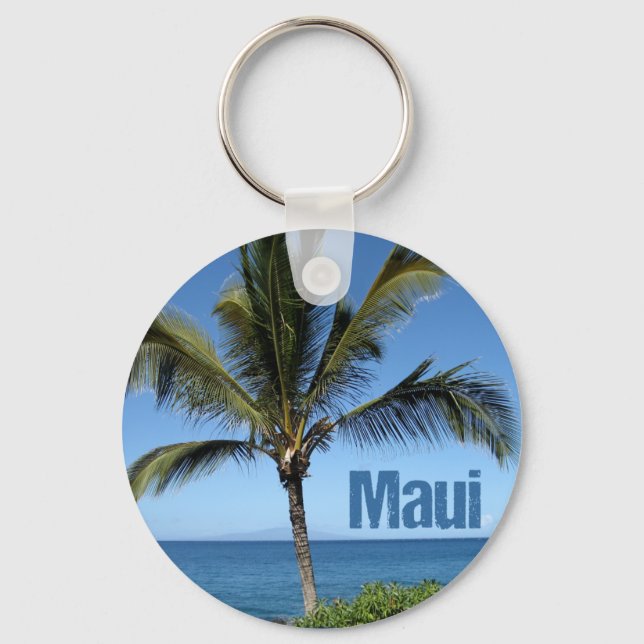 Porte-clés Maui Hawaii belle île de photographie plage (Recto)