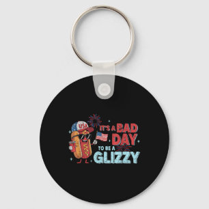 Porte-clés Mauvais jours Hotdog Wiener Glizzy Firework 4juill