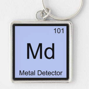 Porte-clés Md - Tee-shirt Symbole d'Élément de Chimie Détecte
