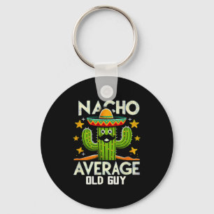 Porte-clés Mecano drôle de type moyen vieux Cinco De Mayo Mex