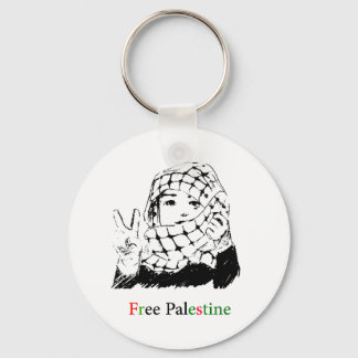 Porte-clés Médaille Free Palestine