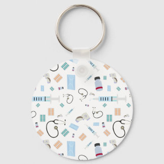 Porte-clés Médecin de santé Motif Fournitures Médicales