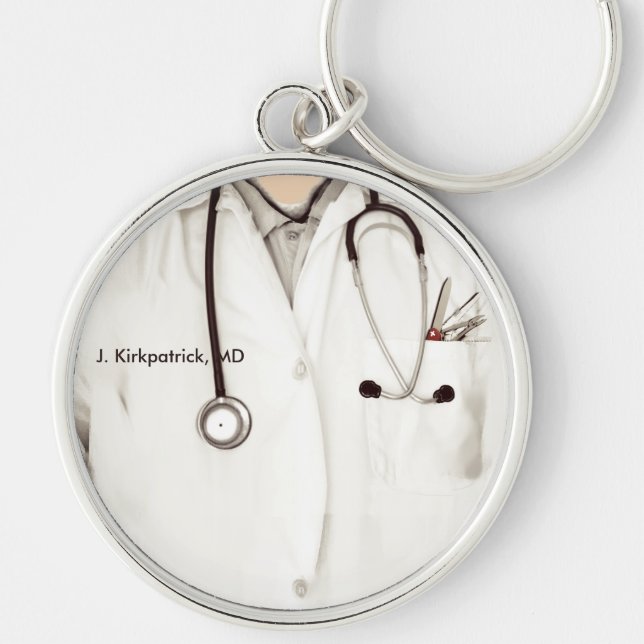 Porte-clés Médecin personnalisé (Devant)