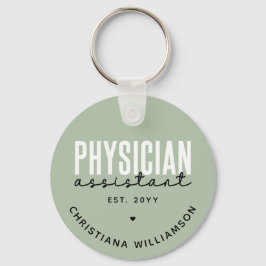 Porte-clés Médecin personnalisé Assistant PA Graduation