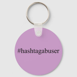 Porte-clés Médias drôles de Social de trompeur de Hashtags
