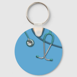 Porte-clés Médicale bleu frotte