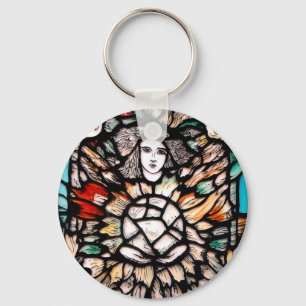 Porte-clés Méditation en couleurs.