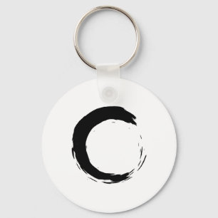 Porte-clés Méditation Enso Cercle Pleine Conscience Bouddha B