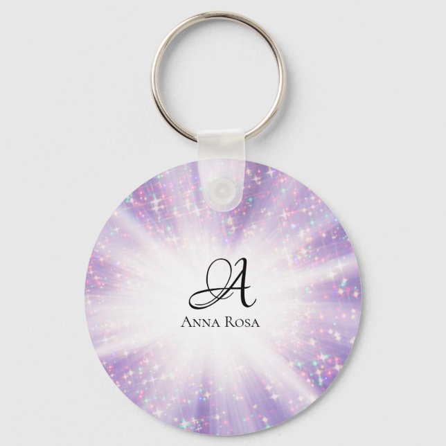 Porte-clés *~* Méditation Reiki des rayons étincelants de gué (Recto)