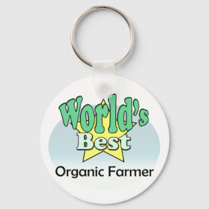 Porte-clés Meilleur agriculteur biologique au monde