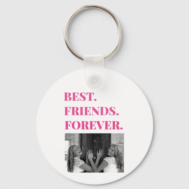 Porte-clés Meilleur Ami BFF Besties Photo (Recto)