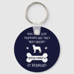Porte-clés Meilleur ami de Saint Bernard Dog