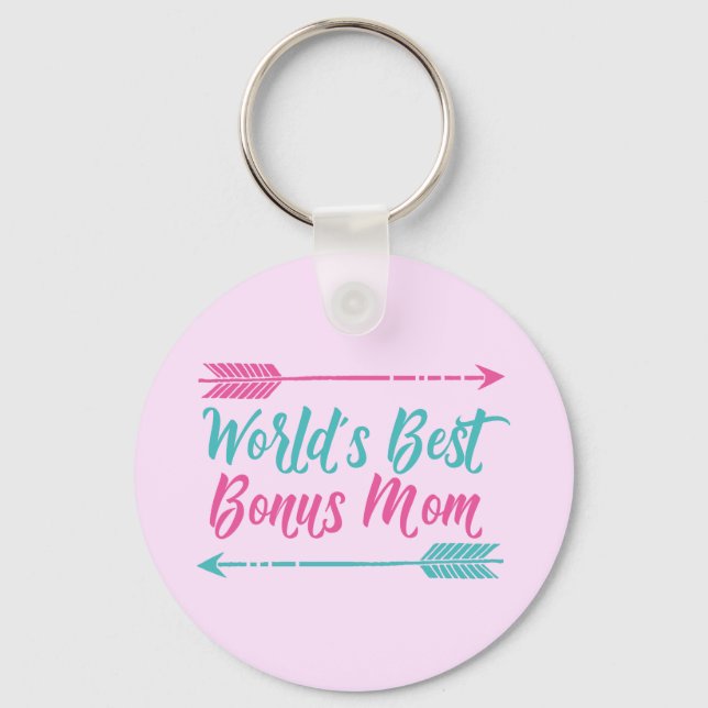 Porte-clés Meilleur Bonus Maman du monde (Recto)