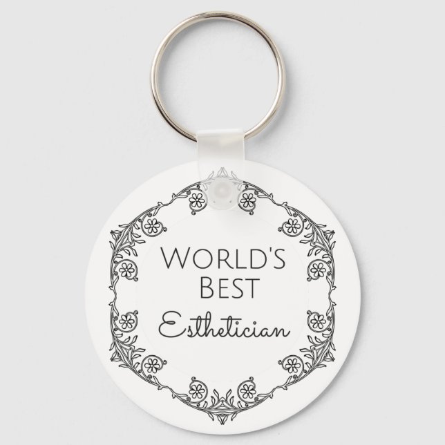 Porte-clés Meilleur cadeau Esthétique du monde 3 (Recto)